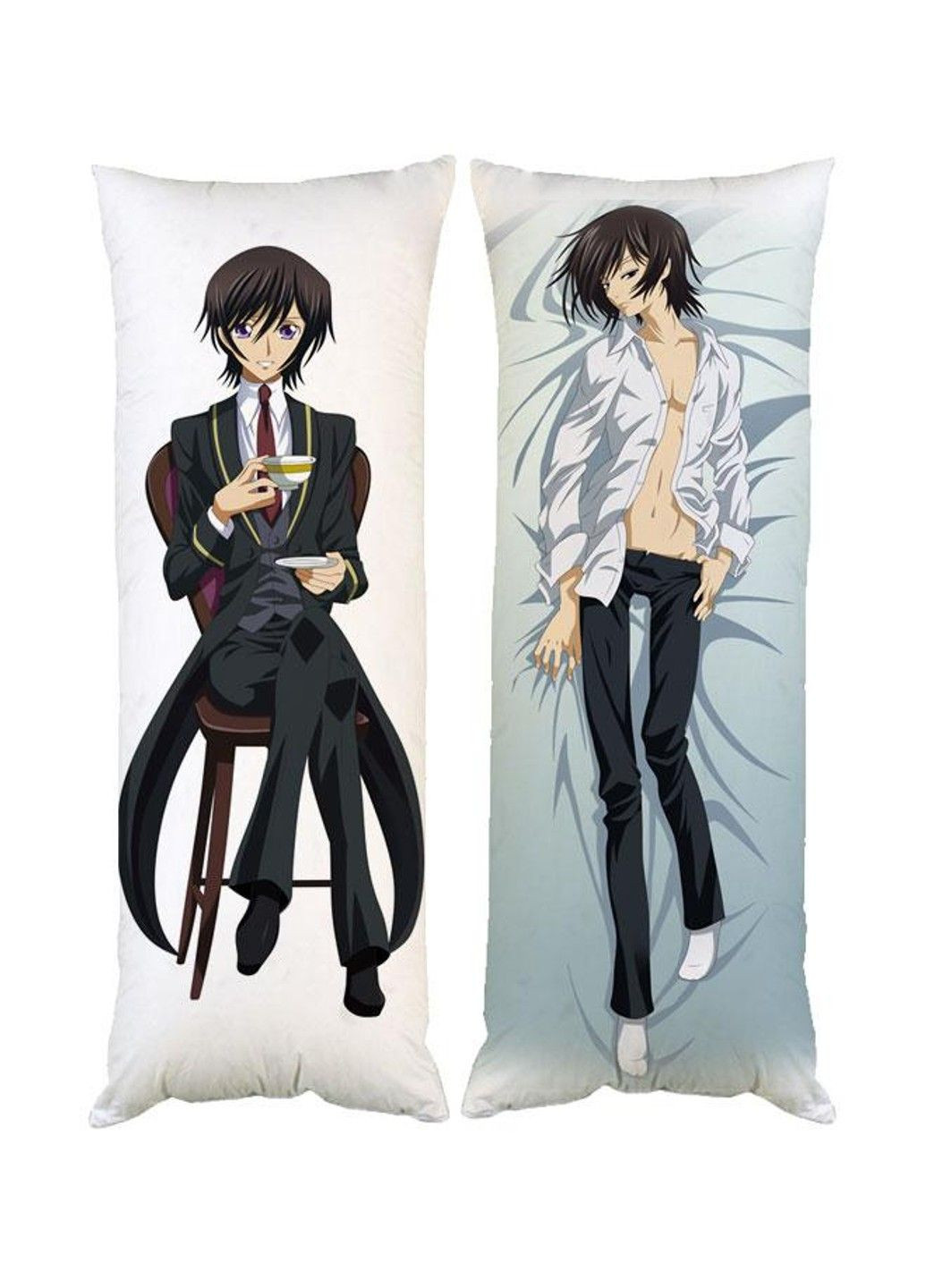 Подушка дакимакура Аниме Лелуш Код Гиас Code Geass декоративная ростовая подушка для обнимания двусторонняя No Brand (329433117)