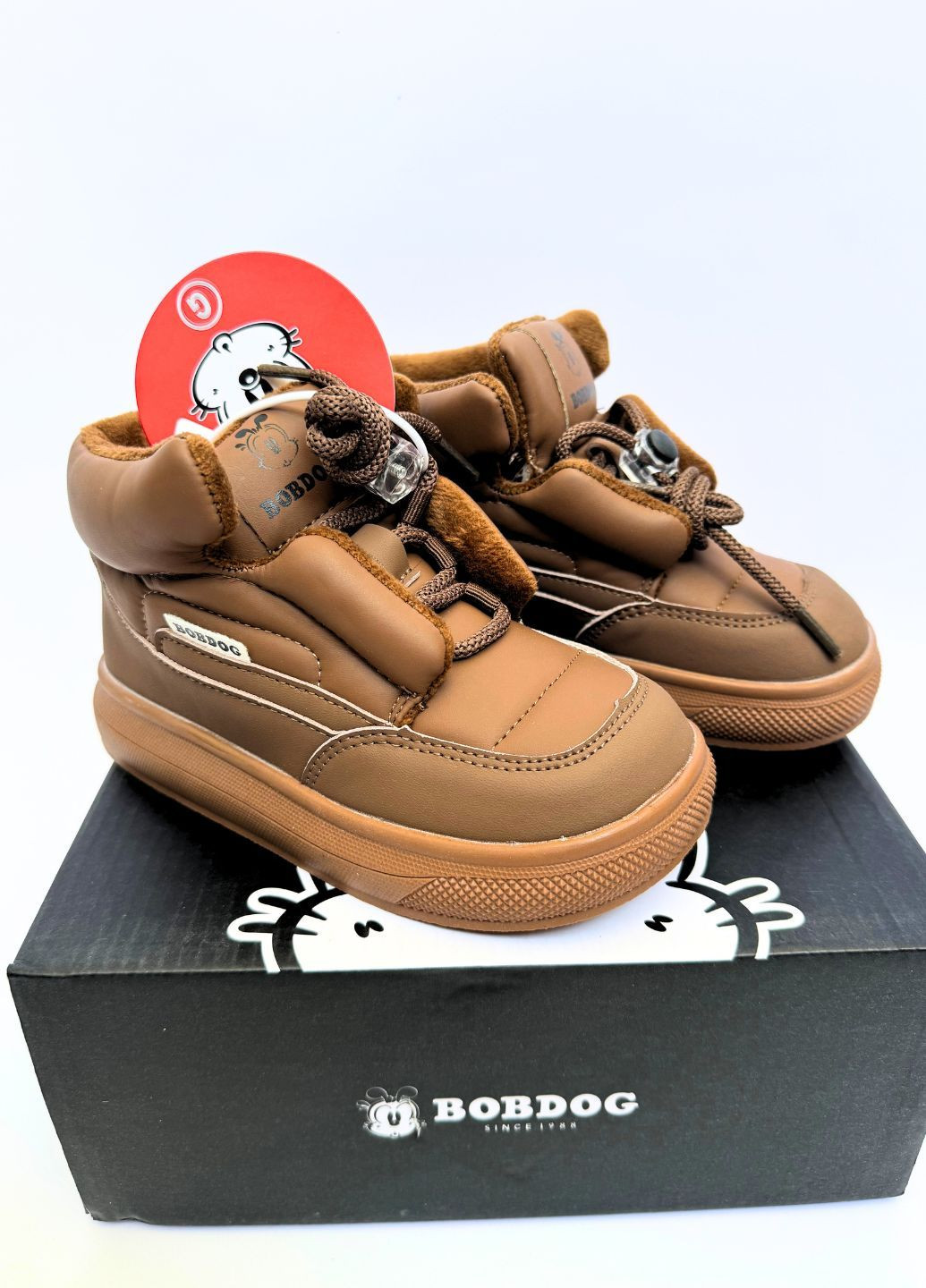 Осенние ботинки детские демисезонные с утеплителем No Brand на шнурках