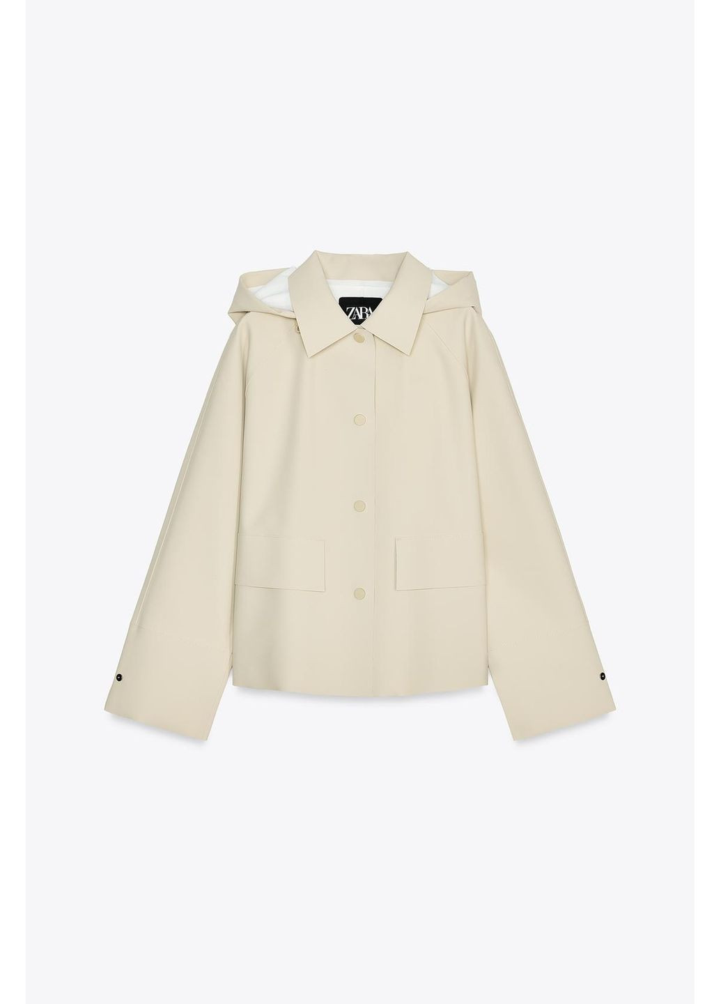 Дощовик кремовий стильна парка Zara Парка дощовик (362457269)