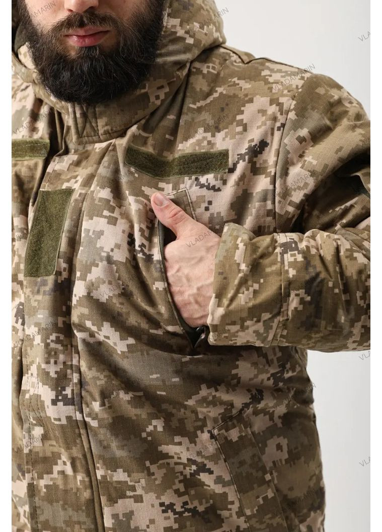 Військова тактична куртка TM Patriot ВСУ,бушлат піксель ХБ Ріп-Стоп Undolini (366547209)