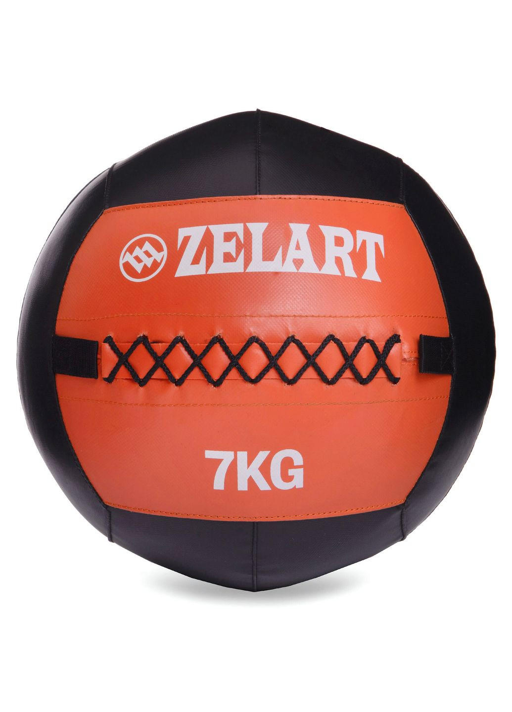 М'яч набивний медичний для кросфіту WALL BALL Чорний (вага 7 кг) FI-5168-7 Zelart (367617439)