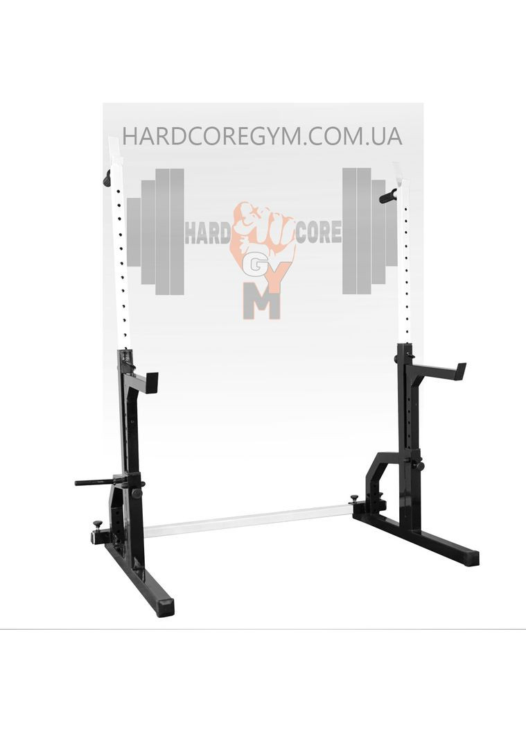 Стійки для присідання, жима лежачи та стоя, під штангу зі страховкою і брусами (до 200 кг) No Brand (326596714)