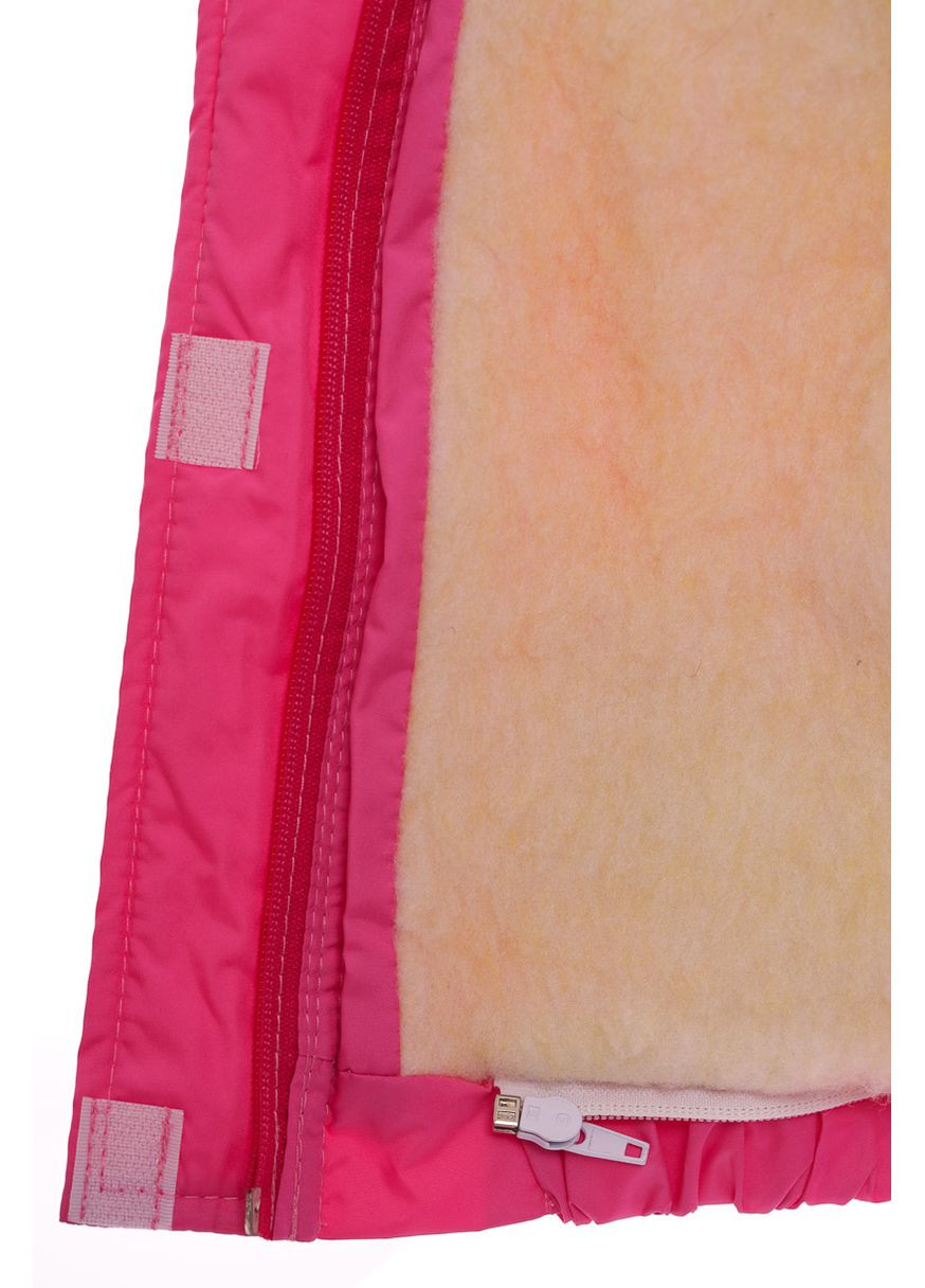 Комбінезон Конверт для дівчинки на хутрі Трійка темно-рожевий 98 см (27567) BABYKROHA (297198090)