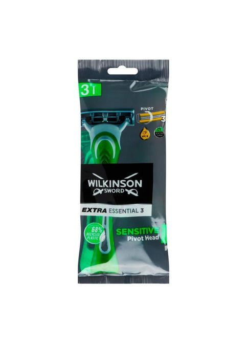 Бритва Extra 3 Essential Sensitive 3 шт. (4027800105502) Wilkinson Sword Extra 3 Essential Sensitive 3 шт. (349822549)