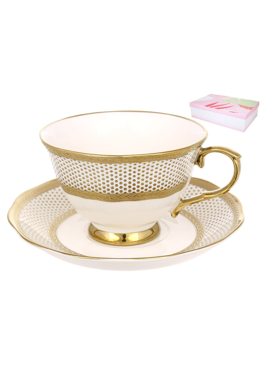 Чайный фарфоровый набор Афродита 240мл Home Decor (350627925)