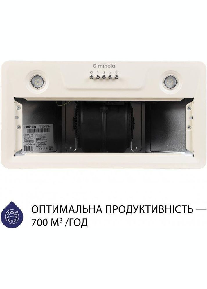 Вытяжка HBI 5202 IV 700 LED MINOLA (368592301)