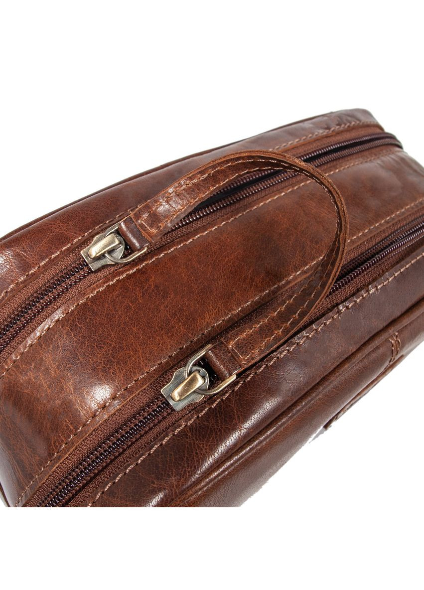 Кожаный нессесер коричневого цвета T78 Chestnut Ashwood (303831305)