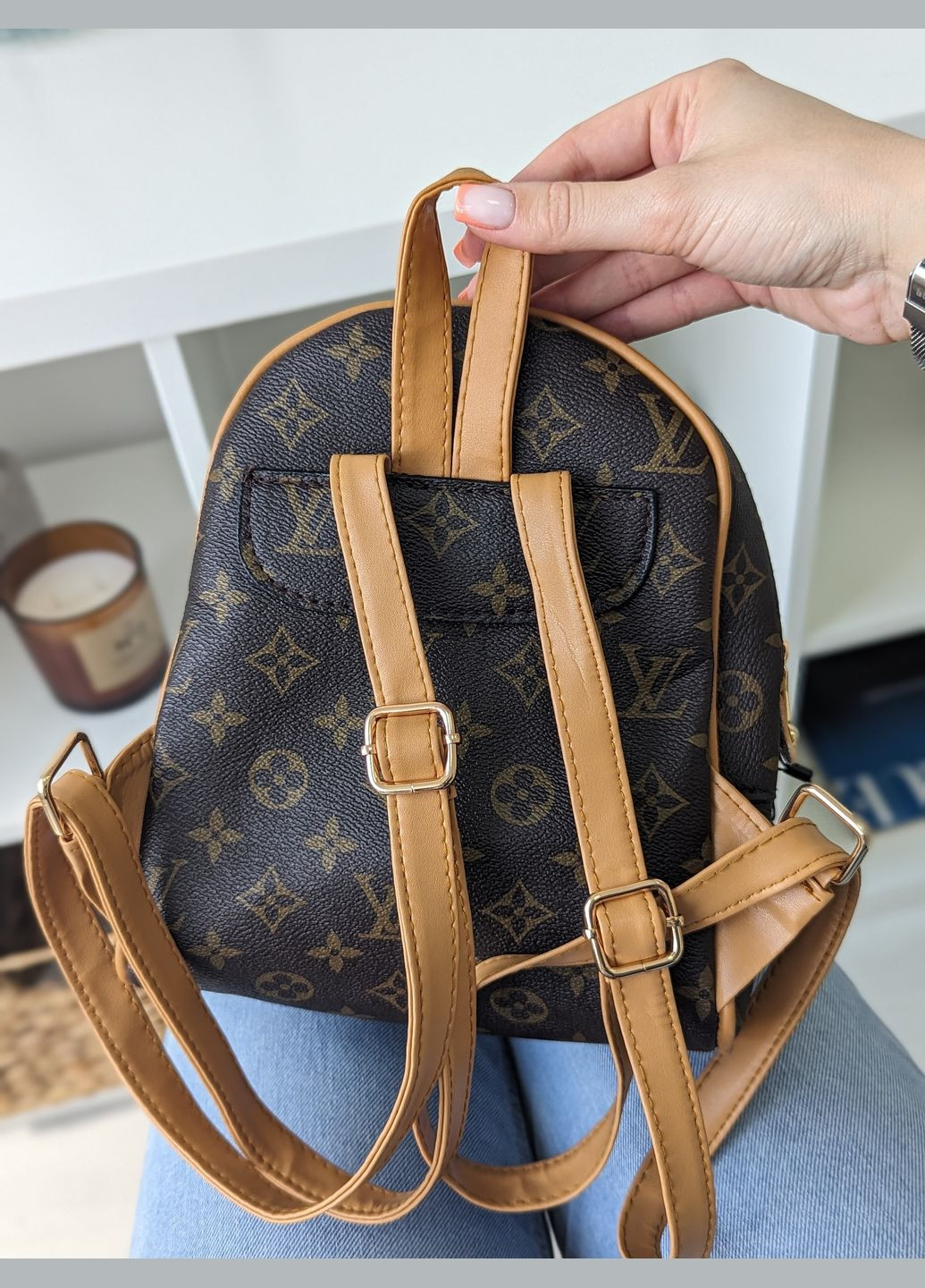 Луи Витон Backpack Mini рюкзак женский (цвет коричневый) No Brand (318536099)