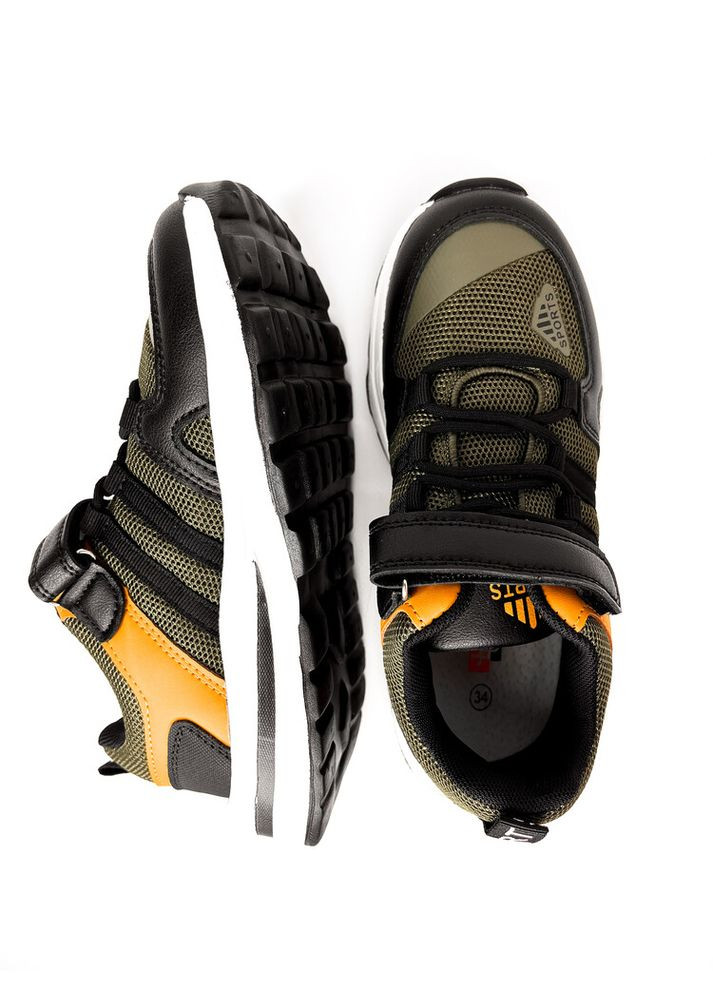 Черные детские кроссовки 35 г 22,5 см черный артикул к337 Jong Golf