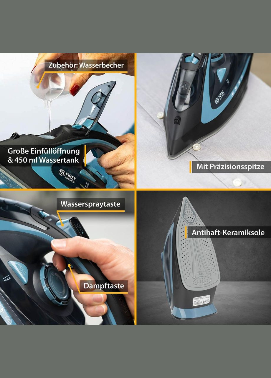 Утюг беспроводной с керамической подошвой First (FA-5633-4) First Austria (334007763)