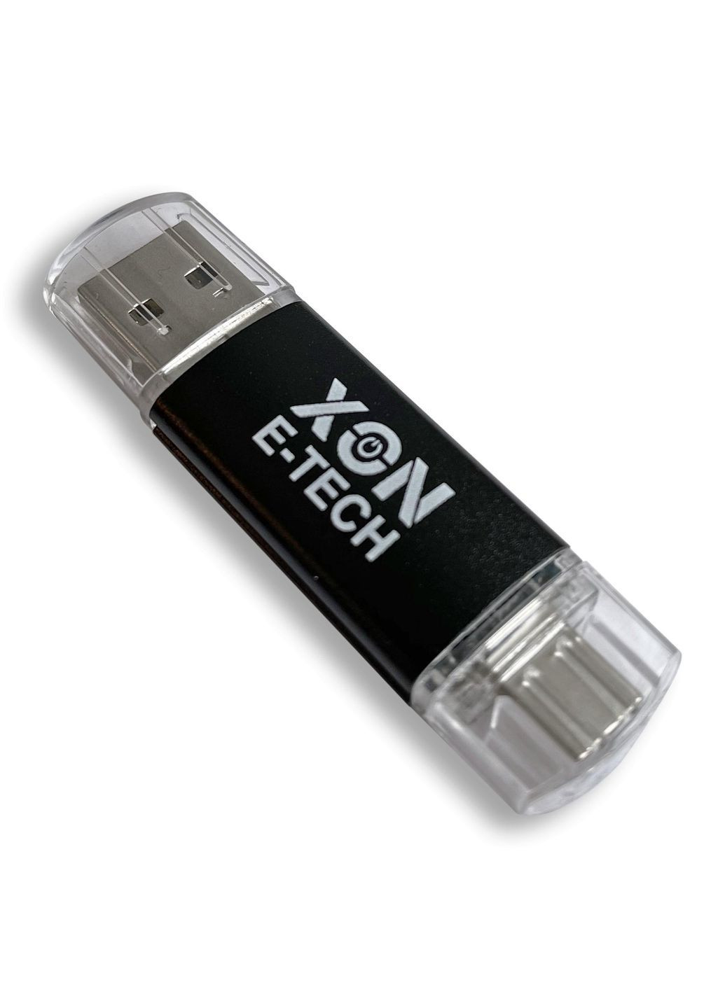 Флеш-накопичувач XON FlashDrive DuoConnect 256GB (USB 2.0 + USB Type-C) Чорний (FX2DX256MB 4074) XON E-Tech (363898204)