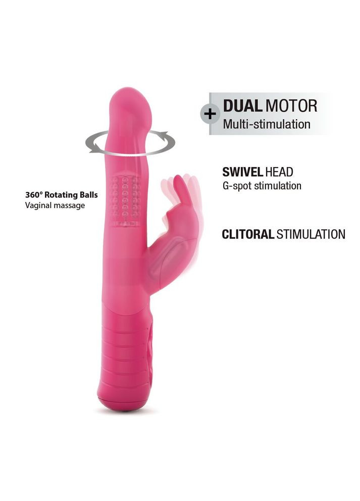 Вібратор-кролик Baby Rabbit Magenta 2.0 з перлинним масажем і головкою, що обертається Dorcel (296492077)