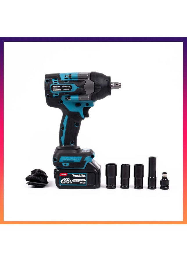 АКБ набір 7в1 36V (Шуруповерт, Гайковерт,Перфоратор, КШМ, Лобзик,Циркулярка, Повербанк) Акумуляторний набір Макіта 4 АКБ Makita (363977721)