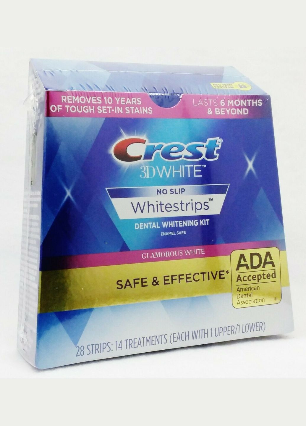 Відбілюючі смужки 3D White Whitestrips Dental Whitening Kit Glamorous Crest (280265817)