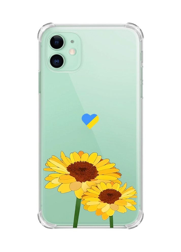 Чохол з потовщеними кутами на Apple iPhone 11 (6.1):: Жовті квіти (принт 364) Creative (360705171)