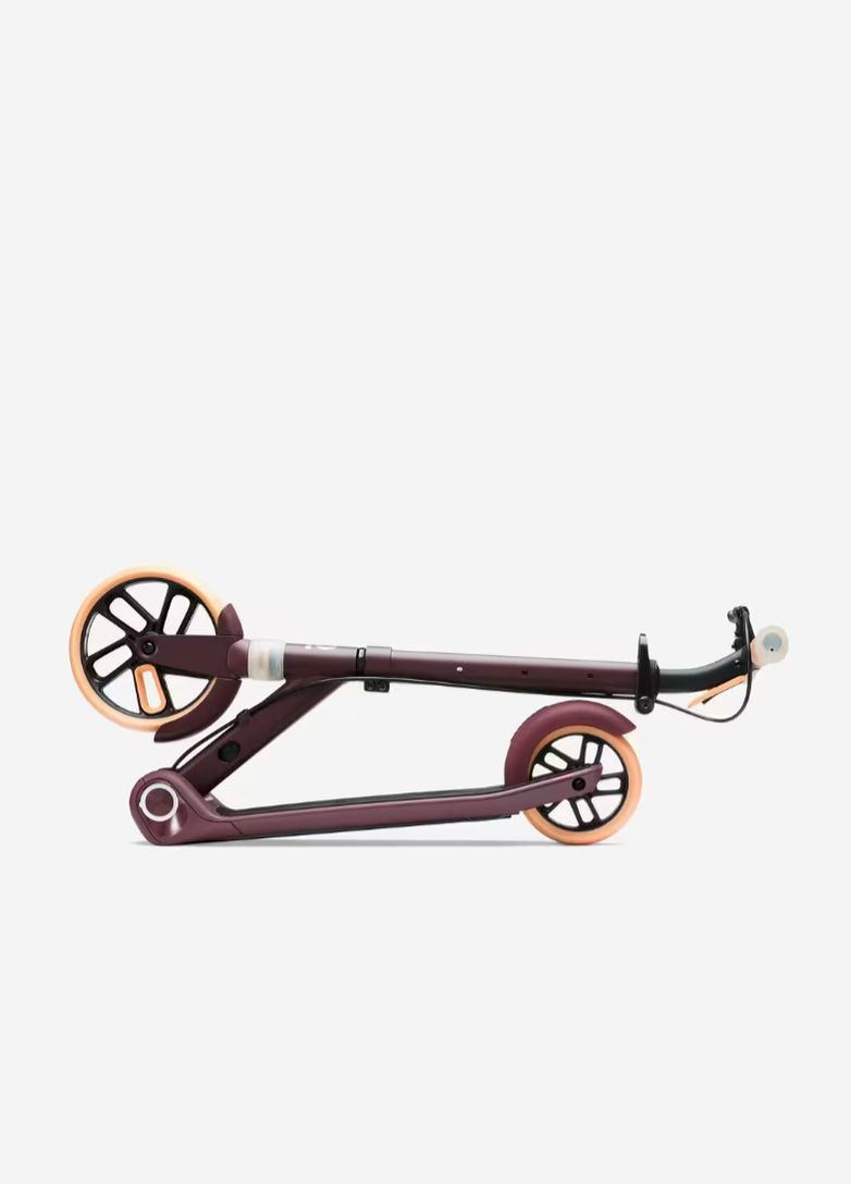 Дитячий Двоколісний Самокат M900 (від 8 - 9 років Зріст від 1,25-1,75м) з Ручним Гальмом та Амортизатором Бордовий Oxelo (335052397)