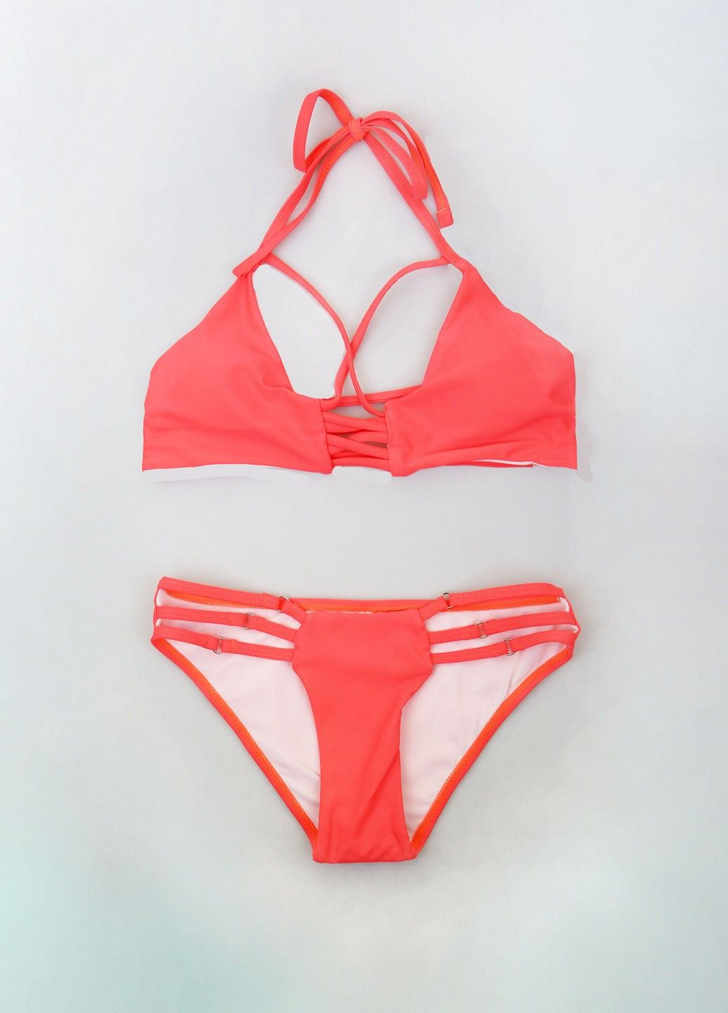 Кислотно-розовый летний купальник Mtp