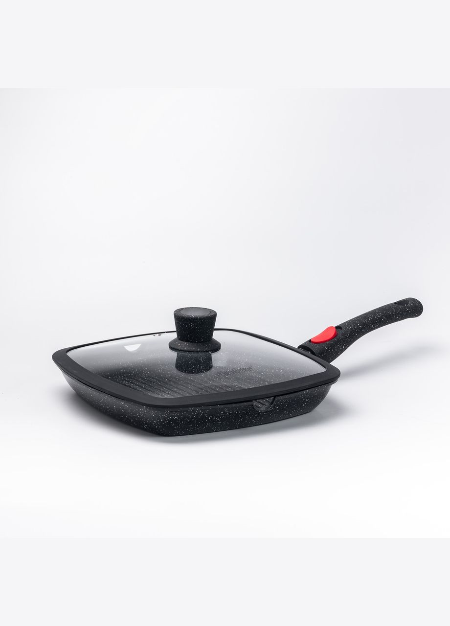 Сковорода-гриль Haus Roland алюмінієва 1,8 л з кришкою Yiwu (322503850)