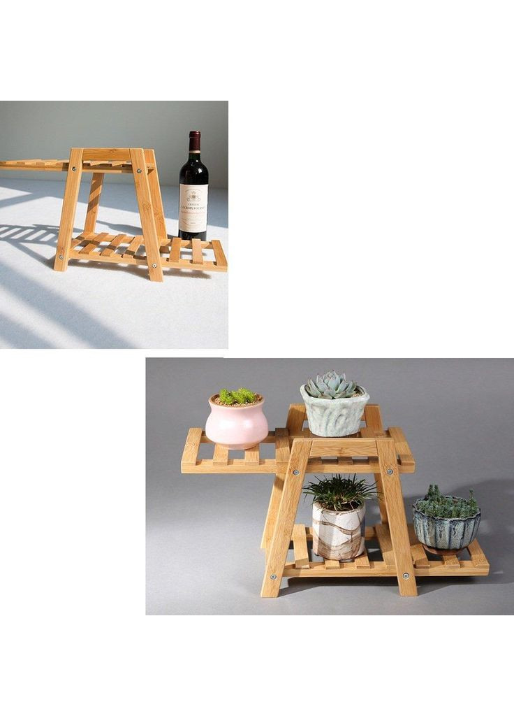 Подставка для цветов из дерева Ланхарон ваниль (ЦВП-003902) No Brand (328227853)