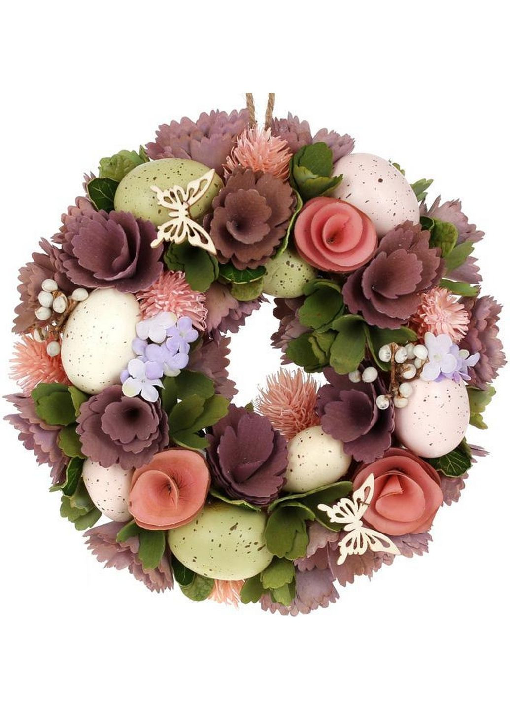 Венок пасхальный "Пепельные Розы" Ø24 см Bona (289368175)