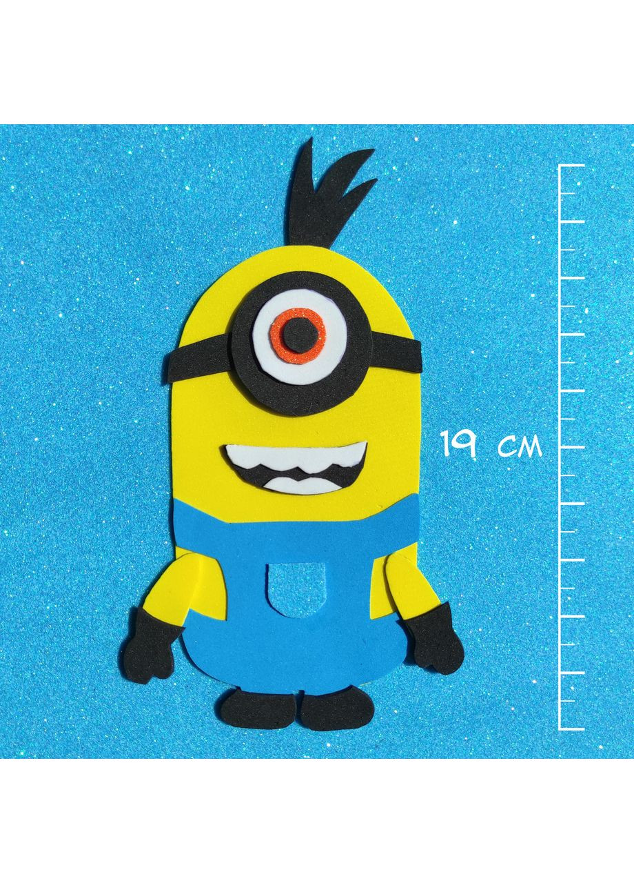 Набор для творчества для детей "Миньон из Гадкий я" сделай сам, мягкая аппликация для мальчика и девочки No Brand (350936406)