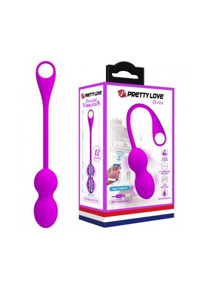 Виброшарики - Pretty Love Elvira Vibrating Egg Purple (App) Drive LyBaile (322535997)