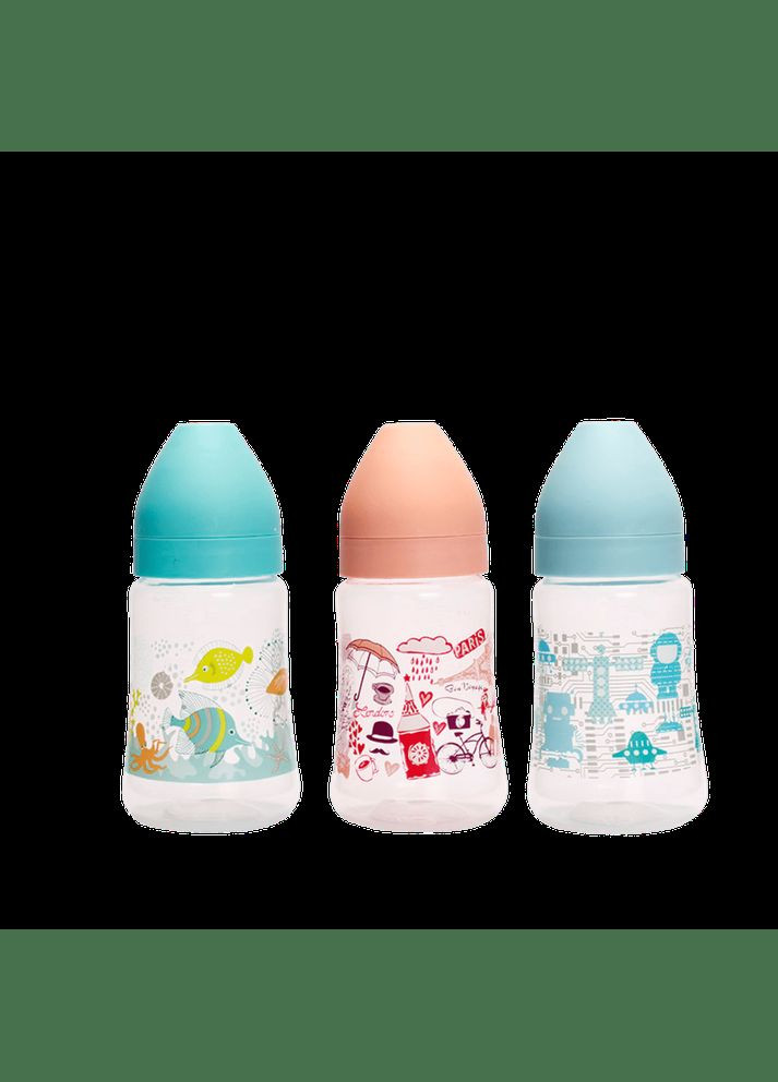 Линдо LI159 пласт. 250мл. с широким горлом и силами. соской (250) Lindo (301589586)