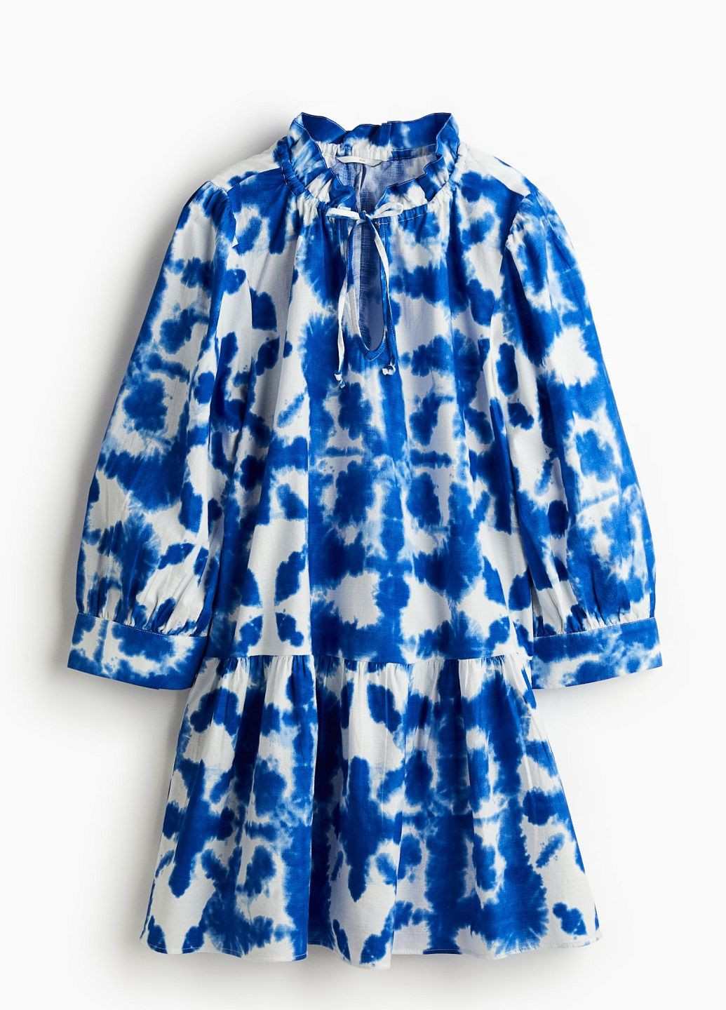 Синее кэжуал платье H&M однотонное