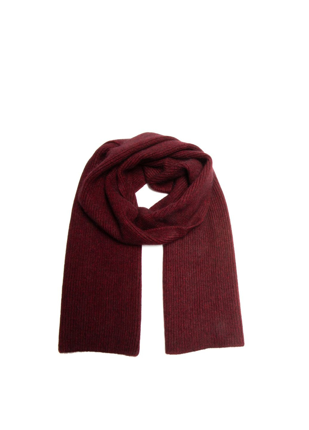 Набор шапка бини + шарф + перчатки женский шерсть бордовый OLIVIA LuckyLOOK 287-280 (290278520)