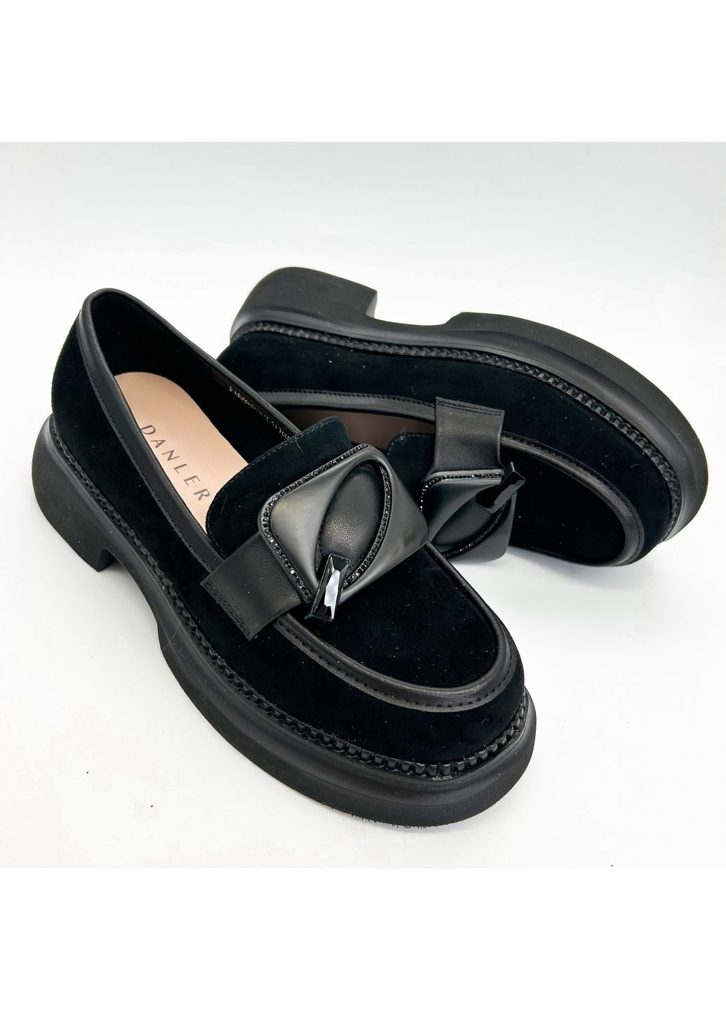 Danler Лофери (р) Велюр 0-1-1-F-1403-XS-363-YF-100-AMA чорний з, україна — (277632808)