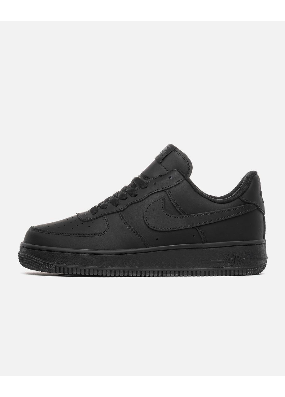 Черные демисезонные мужские кроссовки Nike Air Force 1 Low 07 Premium Black CW2288 Найк Аір Форс 1