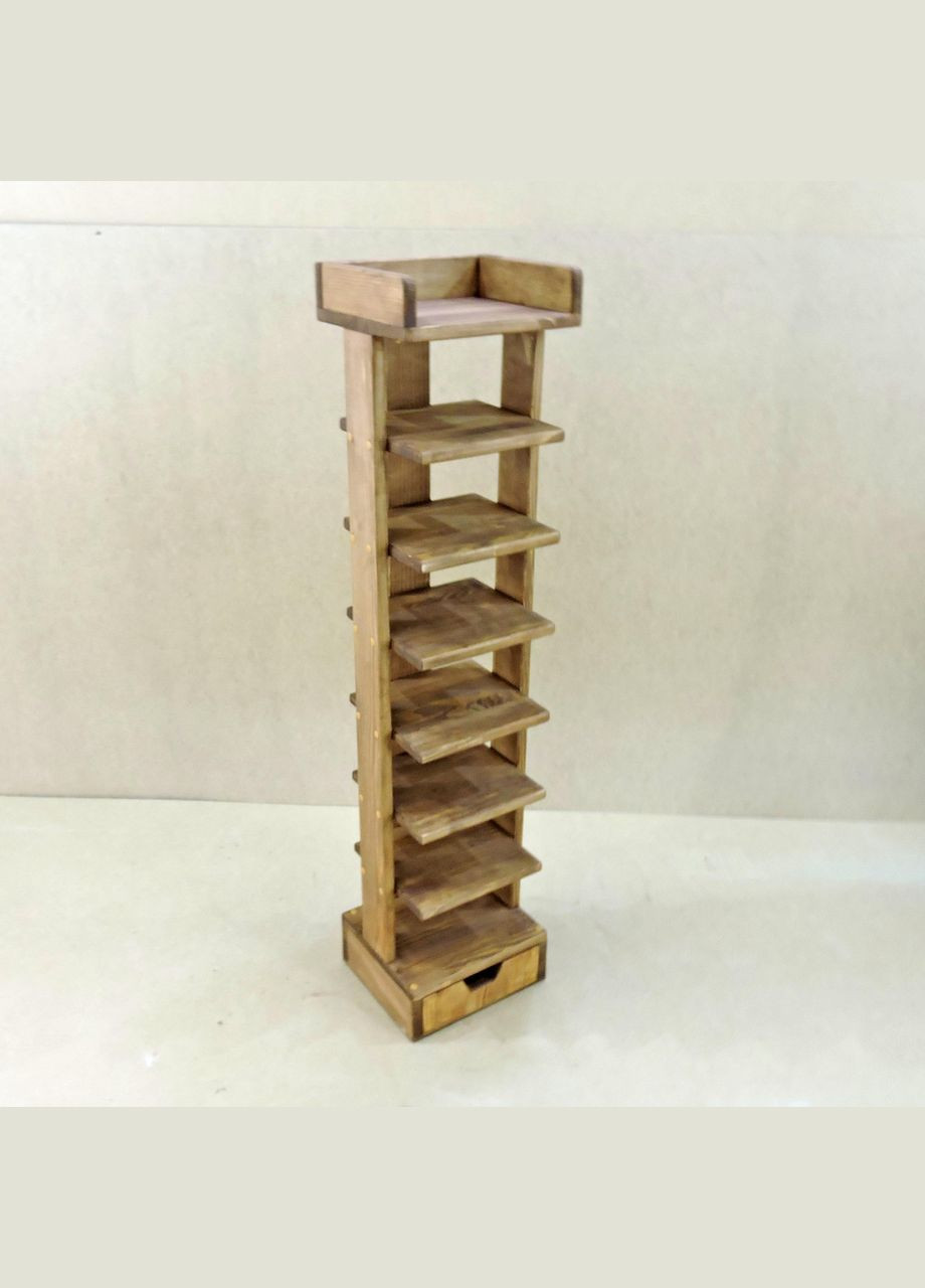 Полиця для взуття з дерева Бувре 8 капучино (ПДО-801909) No Brand (327868262)