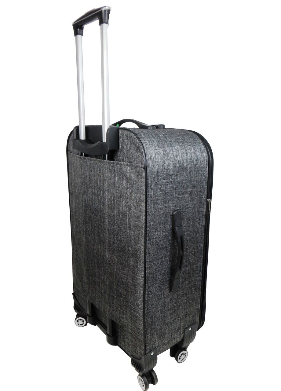 Велика валіза тканинна на колесах 100L Gedox сірий No Brand (361156753)