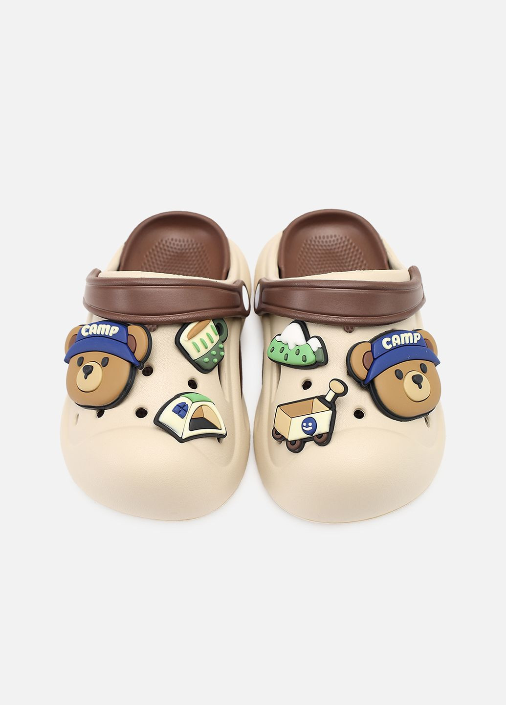 Кроксы для мальчика цвет бежевый ЦБ-00267931 No Brand (327999566)
