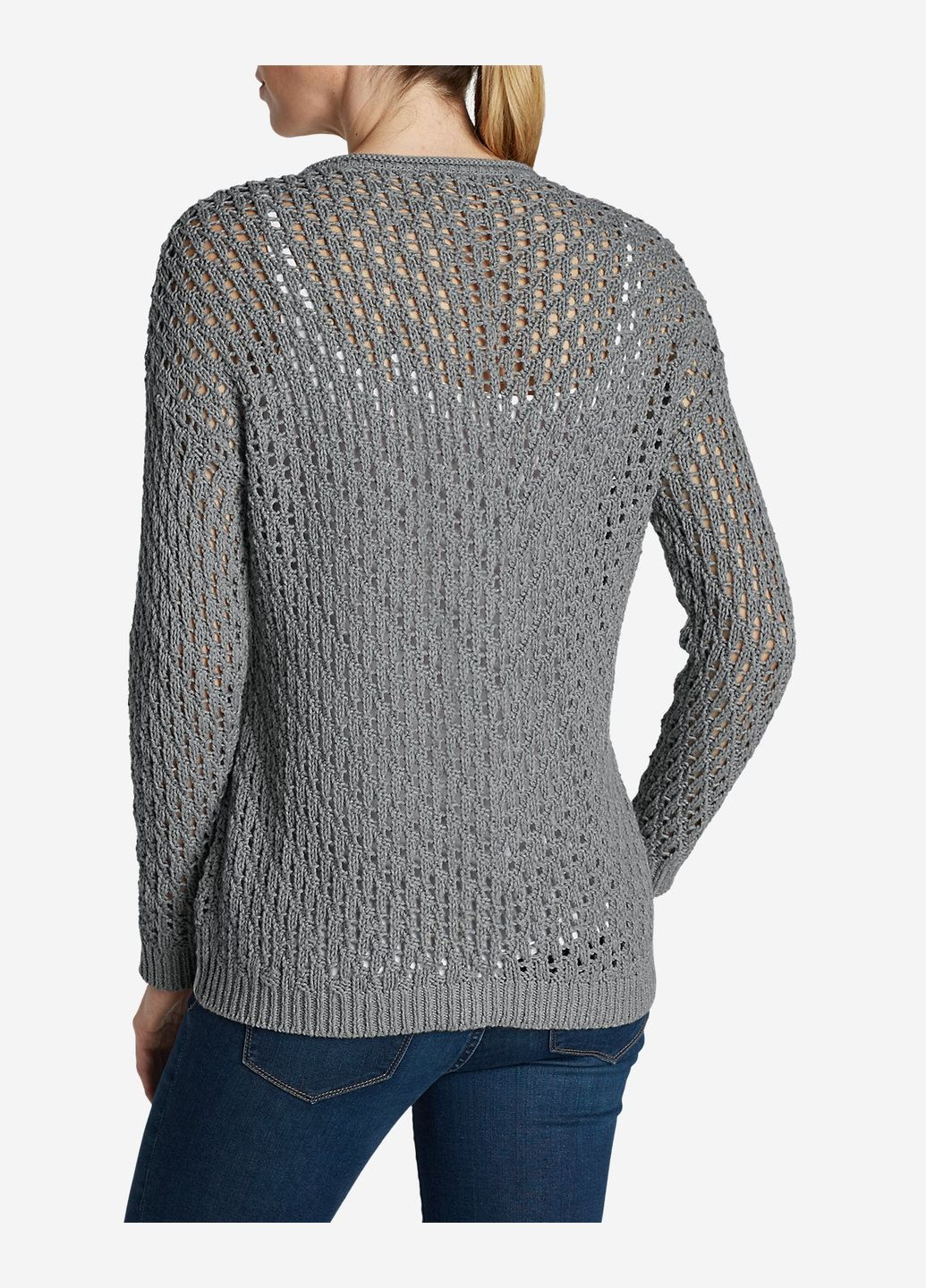 Сірий демісезонний светр жіночий - светр eddiebauer eb0061w Eddie Bauer
