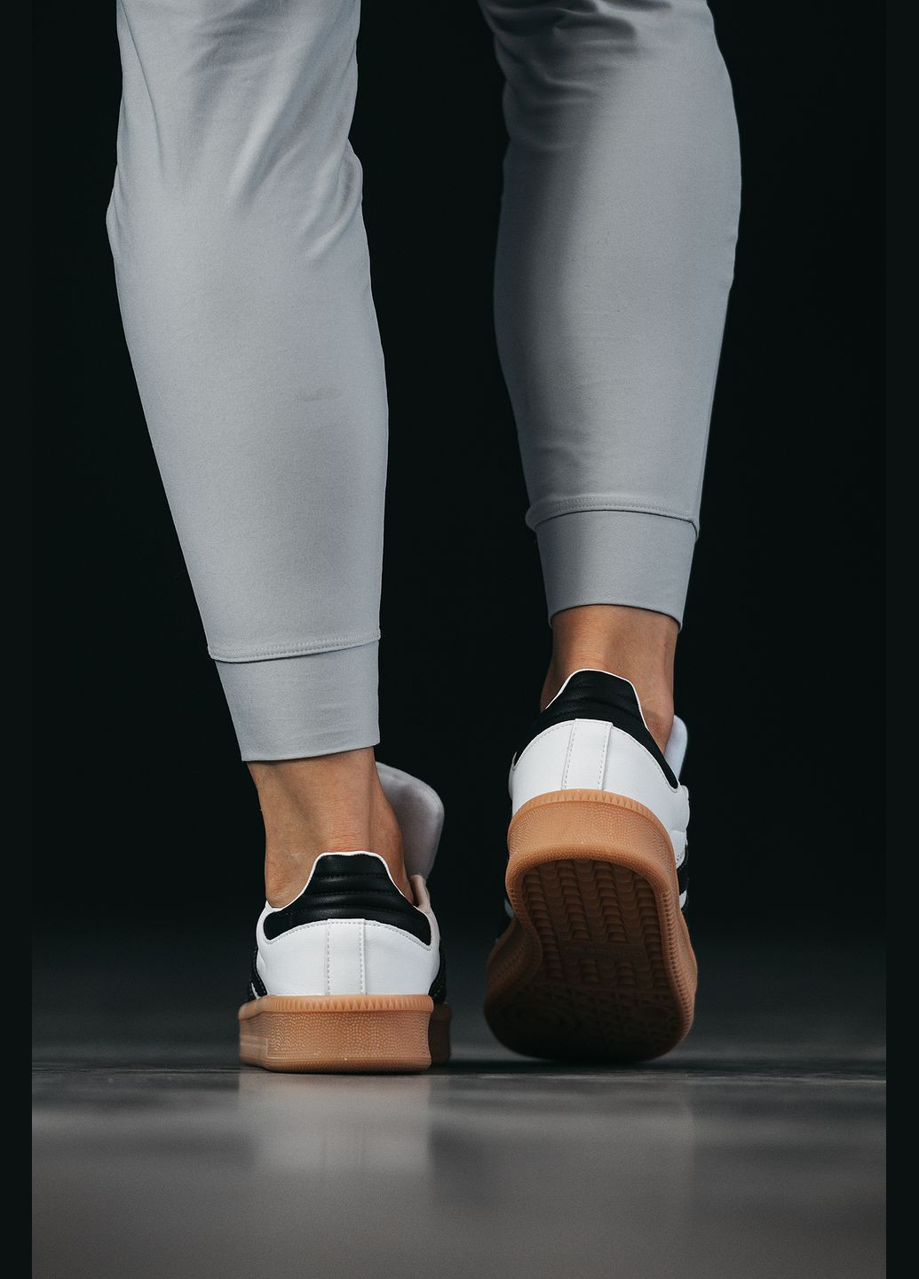 Белые демисезонные кроссовки мужские и женские adidas samba xlg white | адидас самба белые No Brand