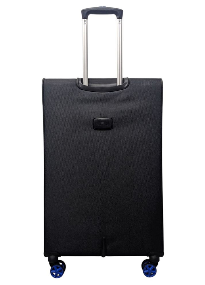 Чемодан большой 48203 жаккард-полиэстер L Черный Snowball (356452056)