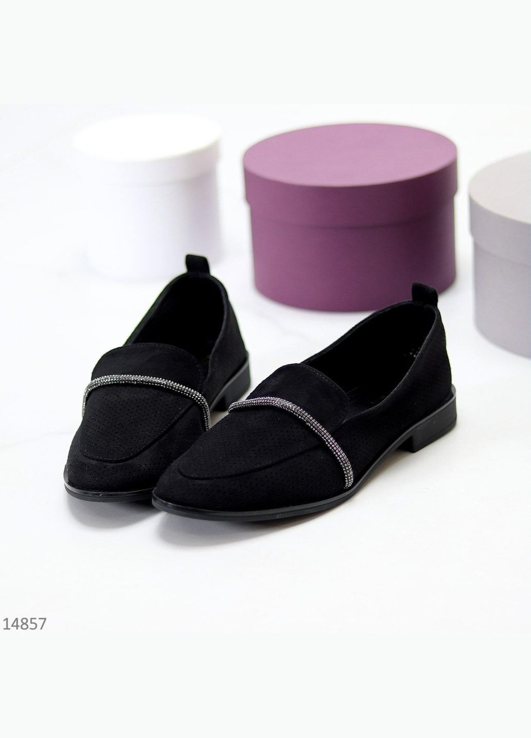 No Brand Замшеві жіночі повсякденні туфлі на низькому каблуці, легкі, зручні, купити недорого Розмір 36 -41 чорний з, — (366704567)