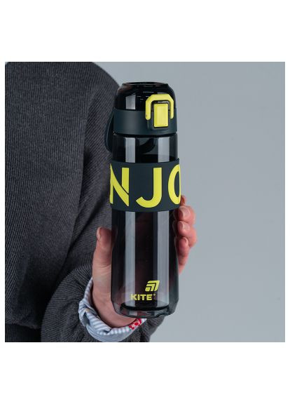 Пляшка для води (K25-1233-1) Kite 680 мл чорно-жовта (370014883)
