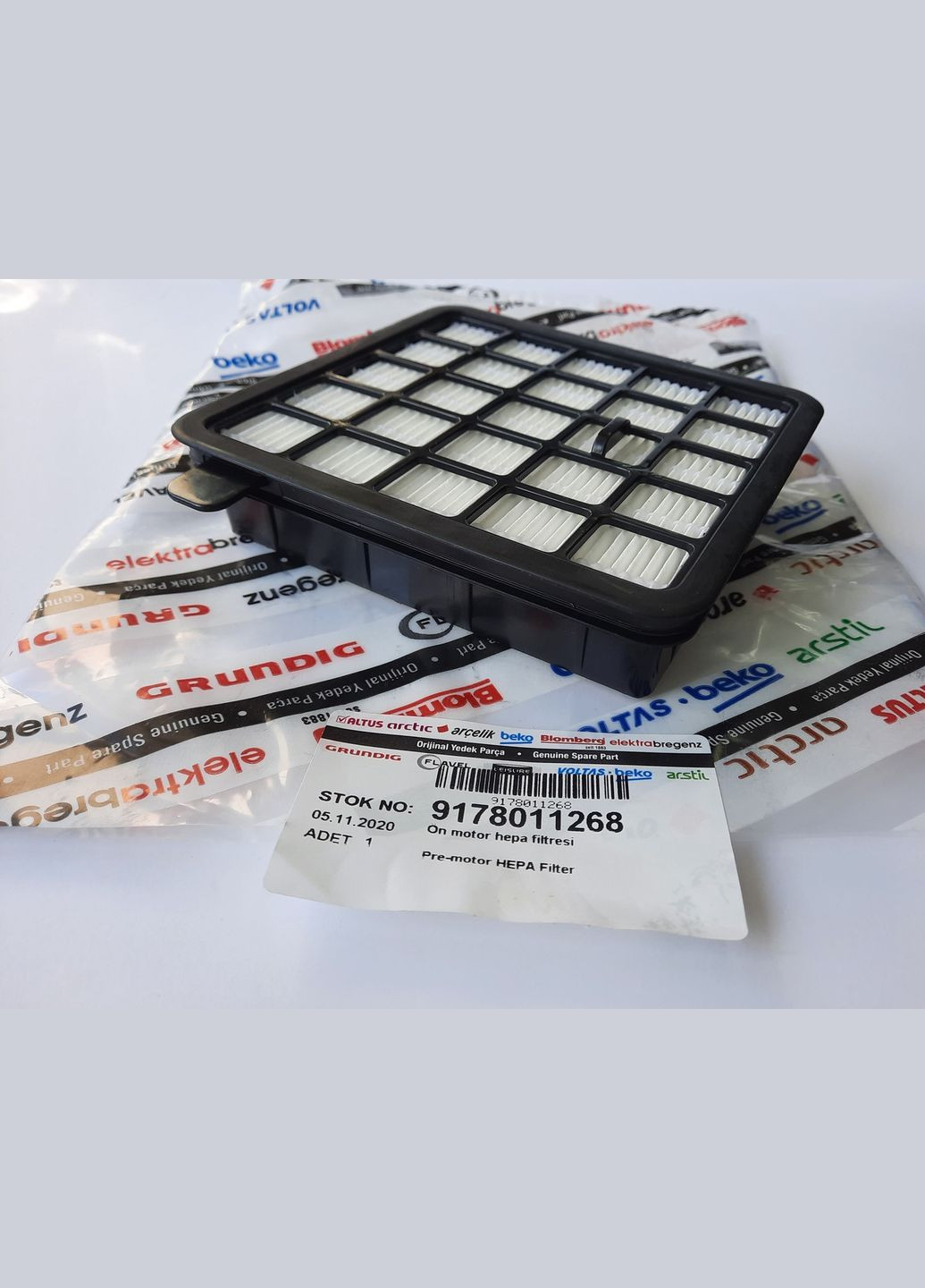 Оригинальный фильтр тонкой очистки HEPA для пылесоса VCO42701, VCO42702 BEKO (329202418)