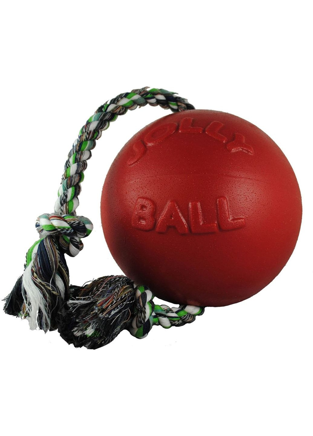 Игрушки для собак мяч с канатом Ромпейн-Ролл 22х45х22 см Красная (608RD) Jolly Pets (279567741)