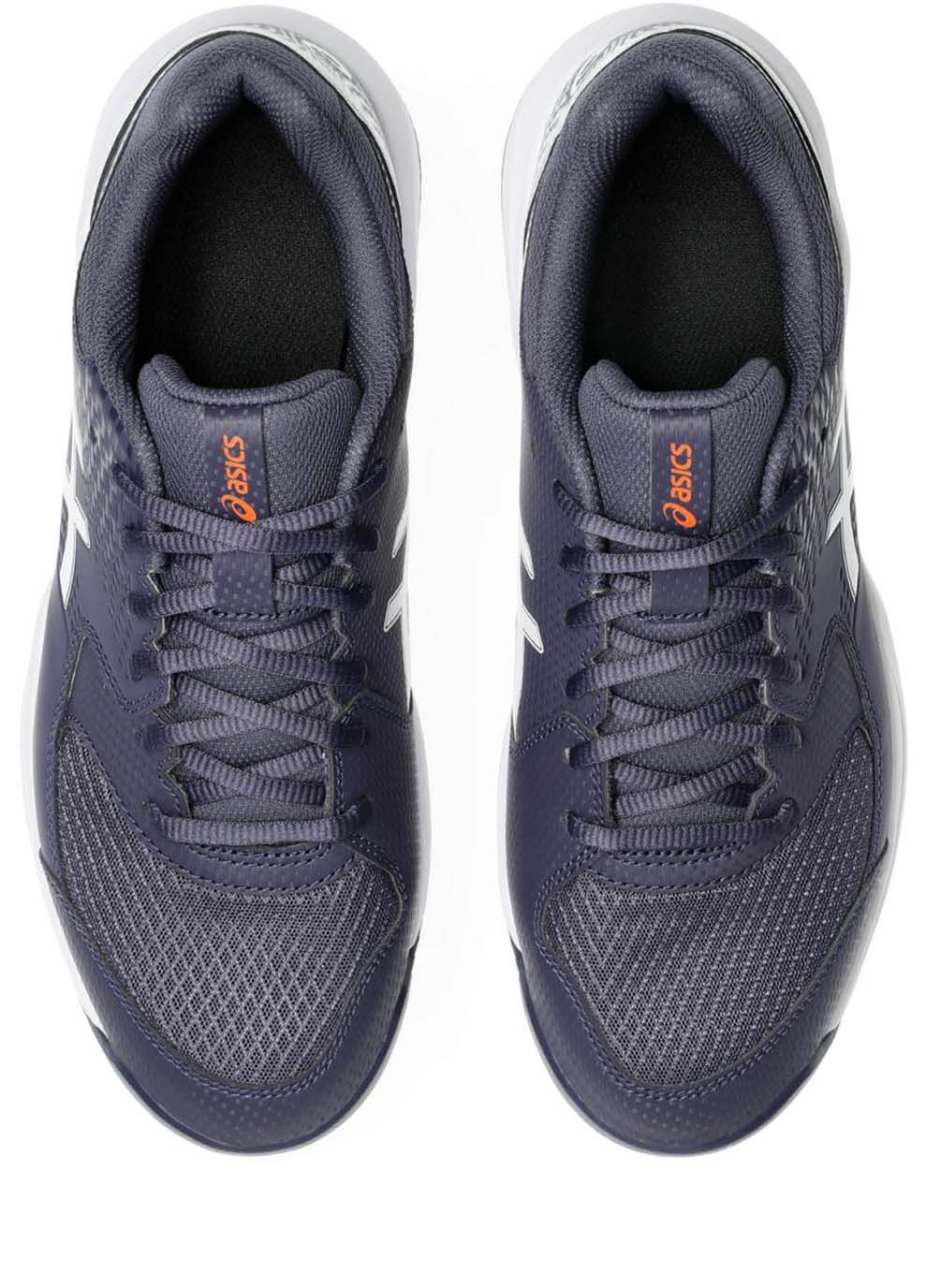 Женские кроссовки Gel-Dedicate 8 clay Белый Темно-синий Asics комбинированные демисезоны (367188052)