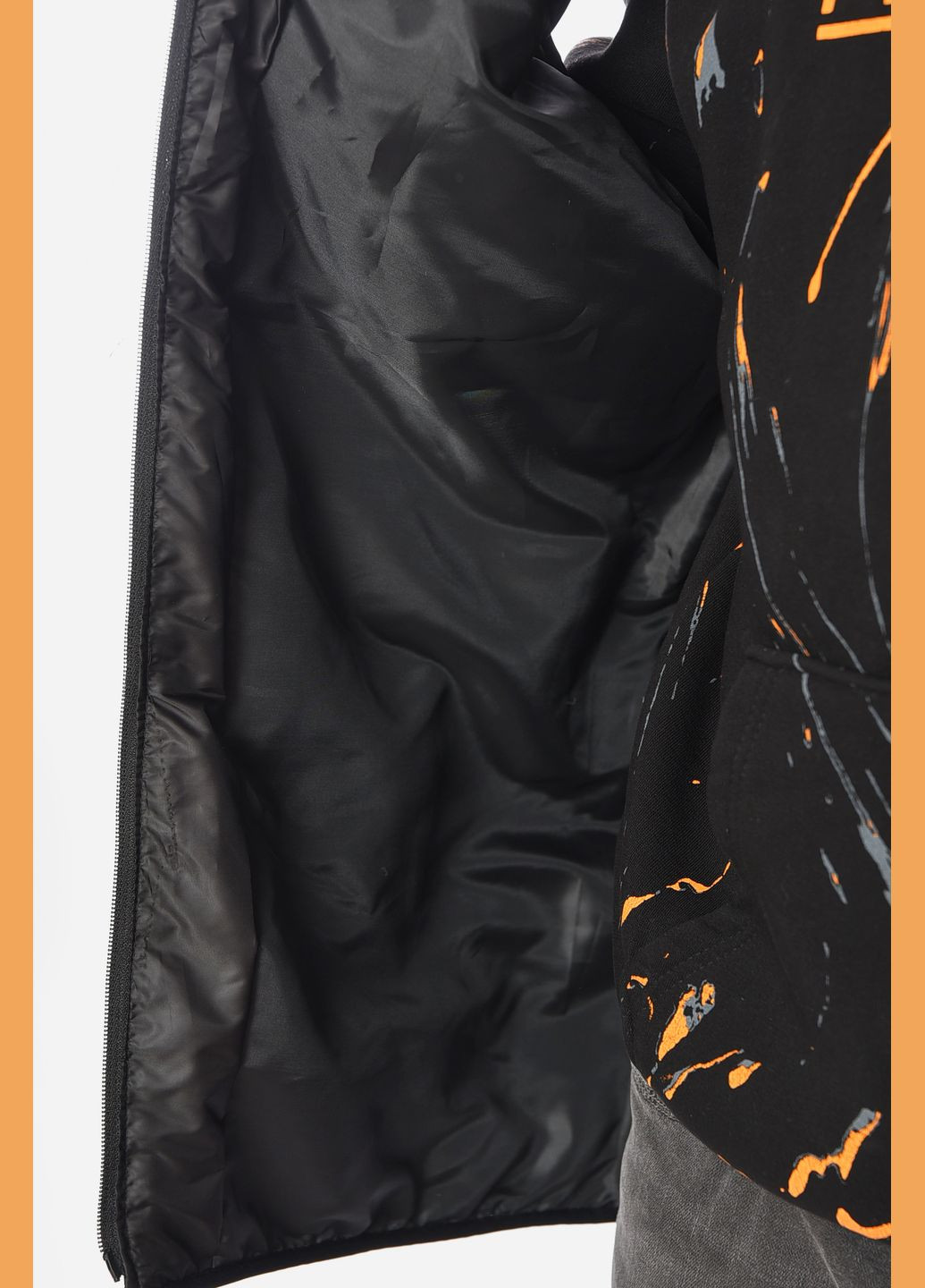 Жилетка мужская полубатальная демисезонная черного цвета Let's Shop (324560536)