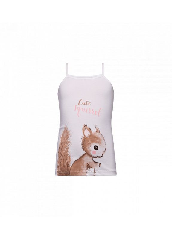 Майка на тонких бретельках для девочки с принтом Donella (313426458)