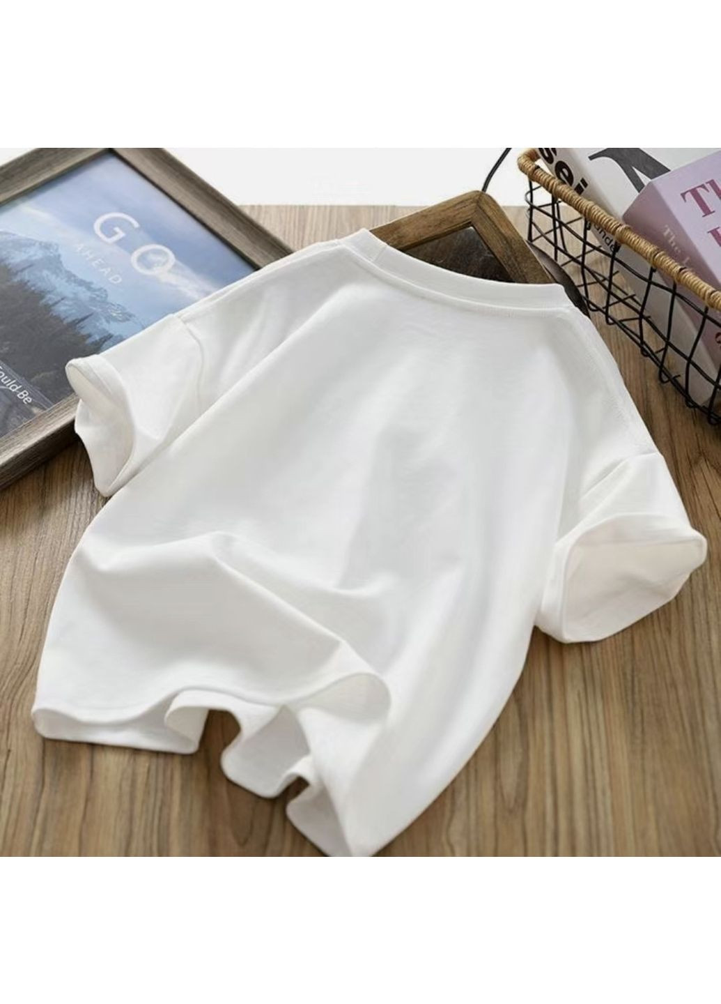 Біла літня стильна дитяча футболка, біла, на 3,4,5,6,7,8 років Kids