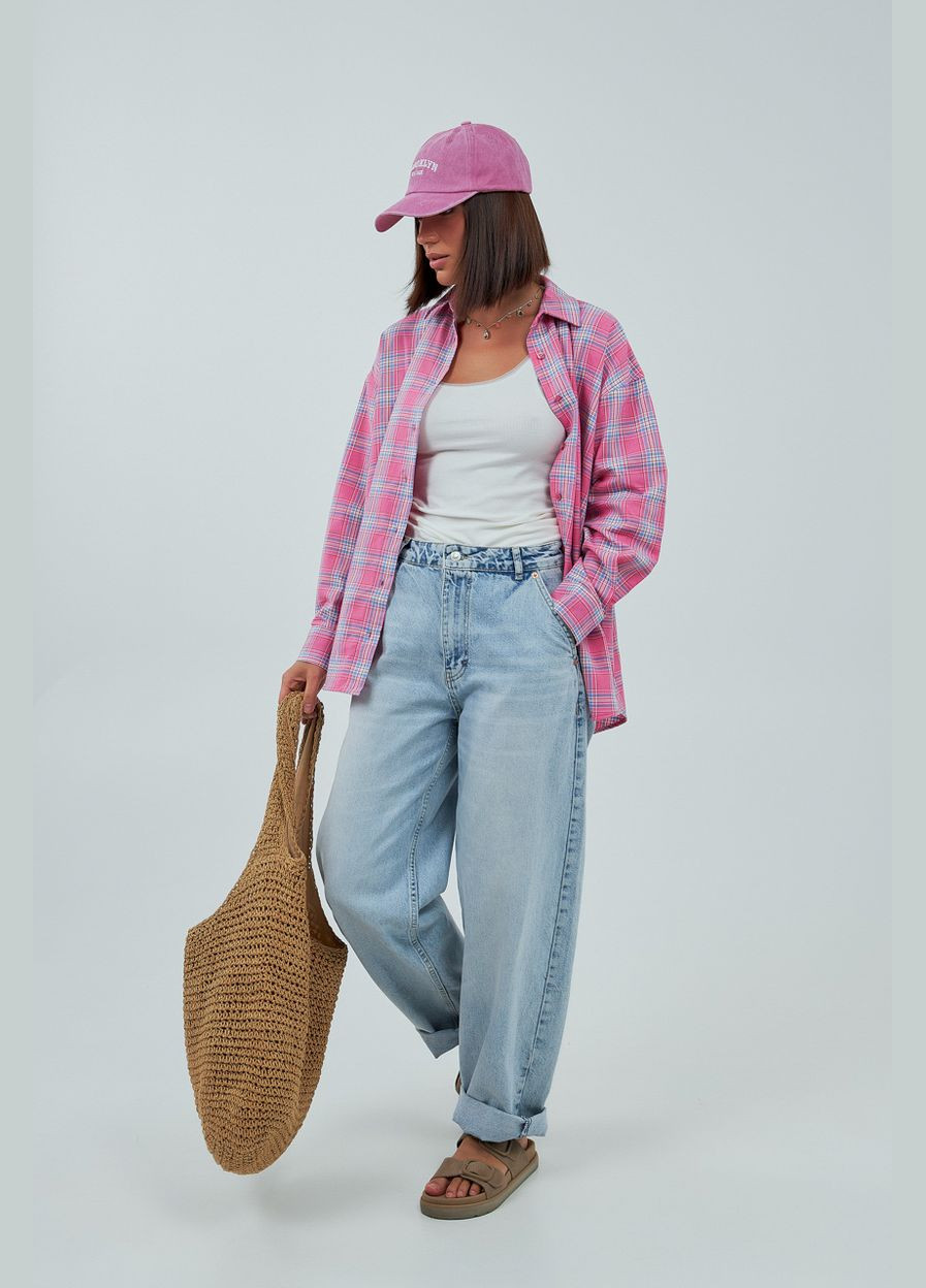 Розовая рубашка Lurex