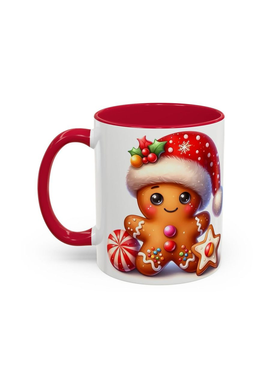 Чашка з принтом "Сніговичок печивко" No Brand (368864877)