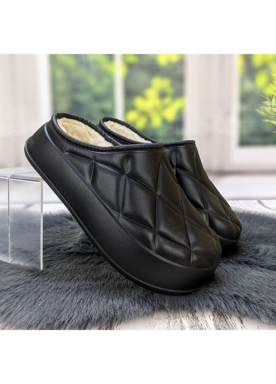 Галоши без задника сабо на флисе женские Krok (315151038)