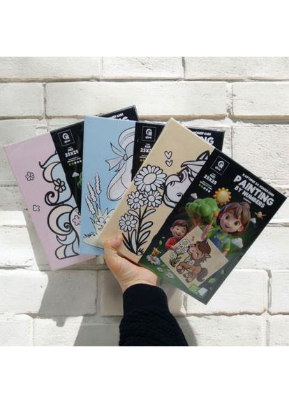 Картина за номерами на підставці qbee Зайчик для дітей старше 5 років художній набір для малювання ProDobro (367092742)