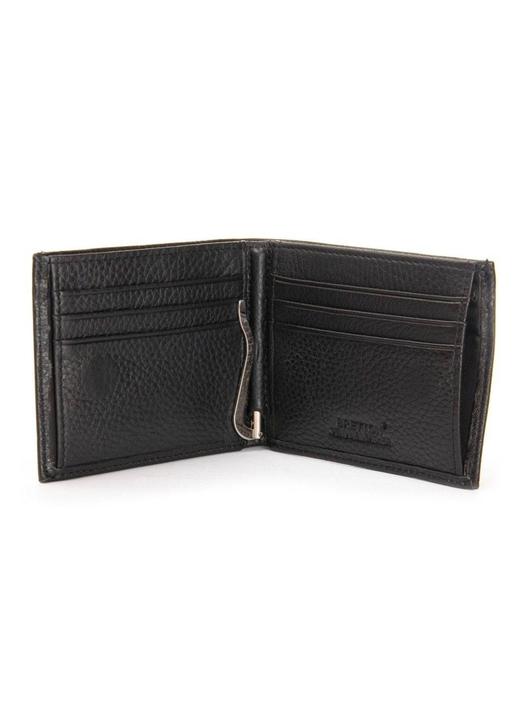 Чоловічий шкіряний гаманець із затискачем для купюр BE 168-24F black Bretton (360938774)